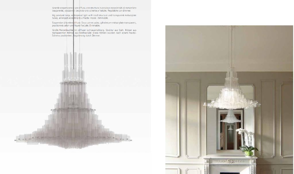 Exclusieve design kroonluchter Uma moderne eyecatcher, Huis en Inrichting, Ophalen, Nieuw, Overige materialen, Modern classic