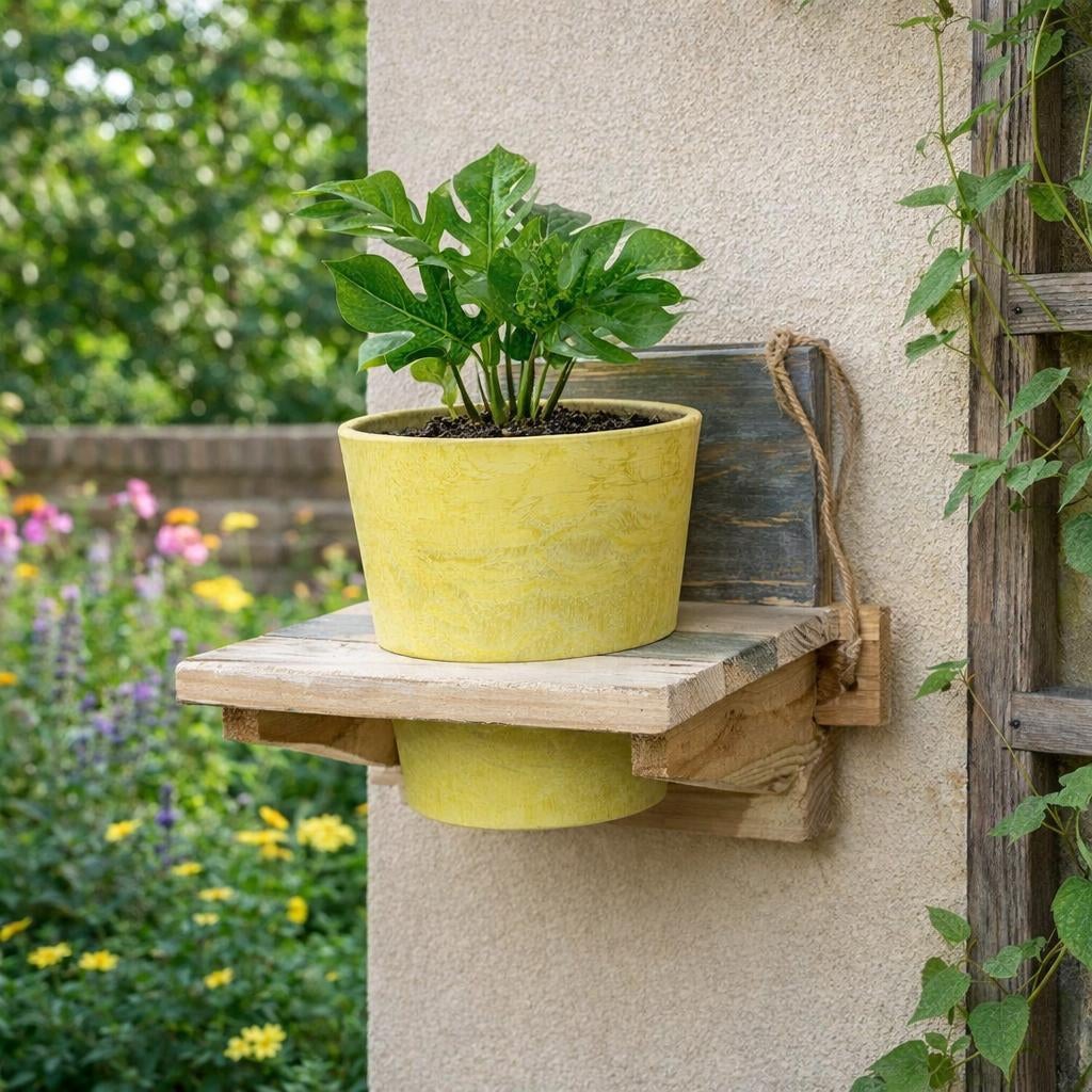 Partij Roots plantenrek met Artstone potje - 125557, NHP International, Minder dan 30 cm, Ophalen of Verzenden, Binnen