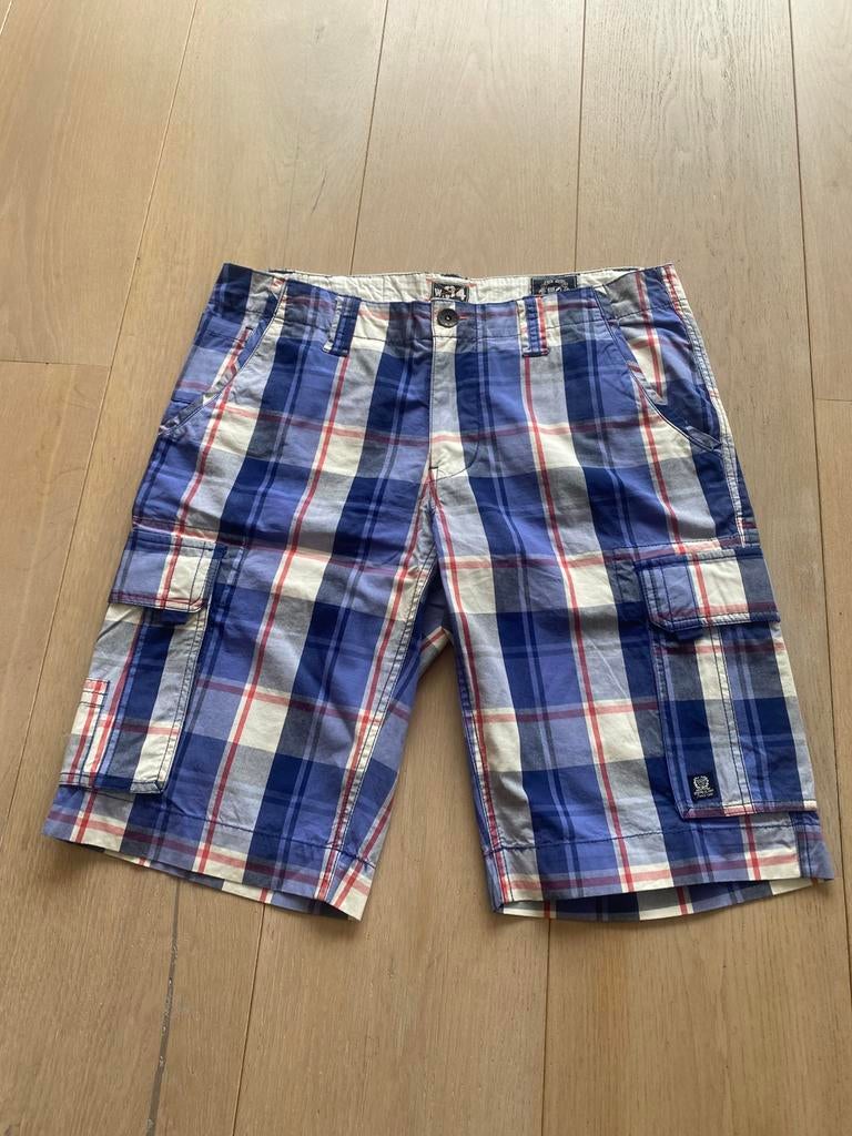 State of art 34  M korte broek nieuwstaat, Ophalen of Verzenden, Zo goed als nieuw, Maat 48/50 (M), Blauw