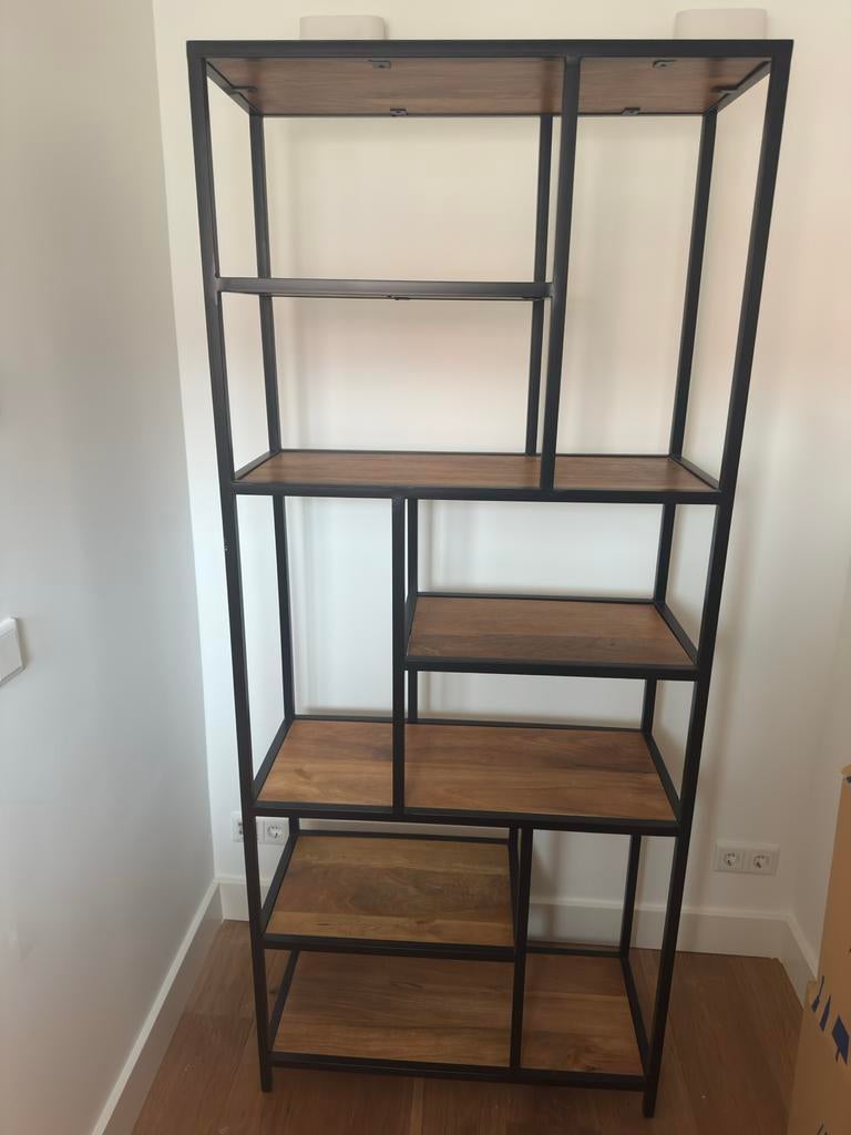 Industriële boekenkast/stellingkast - perfecte staat, Huis en Inrichting, Kasten | Boekenkasten, Ophalen, Met plank(en), 50 tot 100 cm