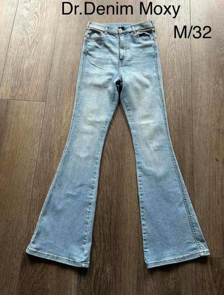 Dr. Denim moxy flare hurricane M/32 in NIEUWSTAAT, Ophalen of Verzenden, Zo goed als nieuw, Blauw, W30 - W32 (confectie 38/40)
