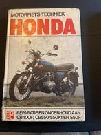 werkplaatshandboek HONDA CB400F & CB550 F en K; 12,95 euro, Ophalen of Verzenden, Honda