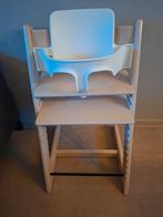 Stokke Tripp Trapp White Wash 2019 + Babyset, Kinderen en Baby's, Kinderstoelen, Ophalen of Verzenden, Gebruikt, Meegroeistoel