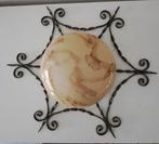 antieke plafondlamp, Huis en Inrichting, Ophalen of Verzenden, Zo goed als nieuw, Glas