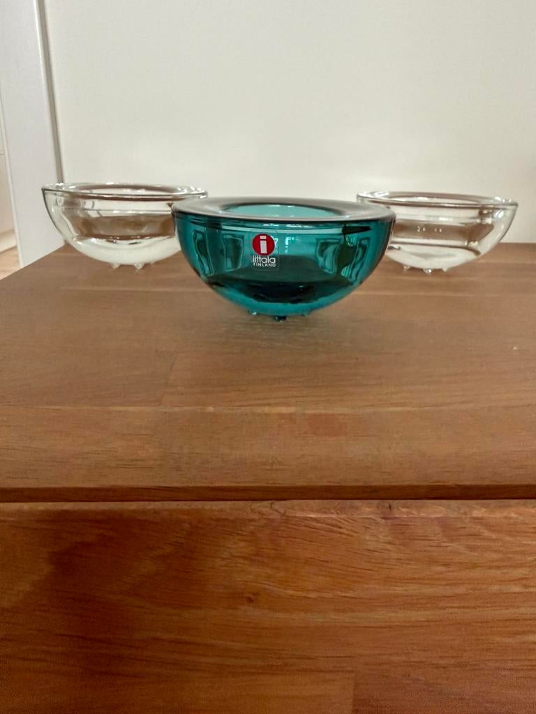 3 Iittala Ballo waxinelichthouders, Ophalen of Verzenden, Zo goed als nieuw, Overige materialen, Minder dan 25 cm
