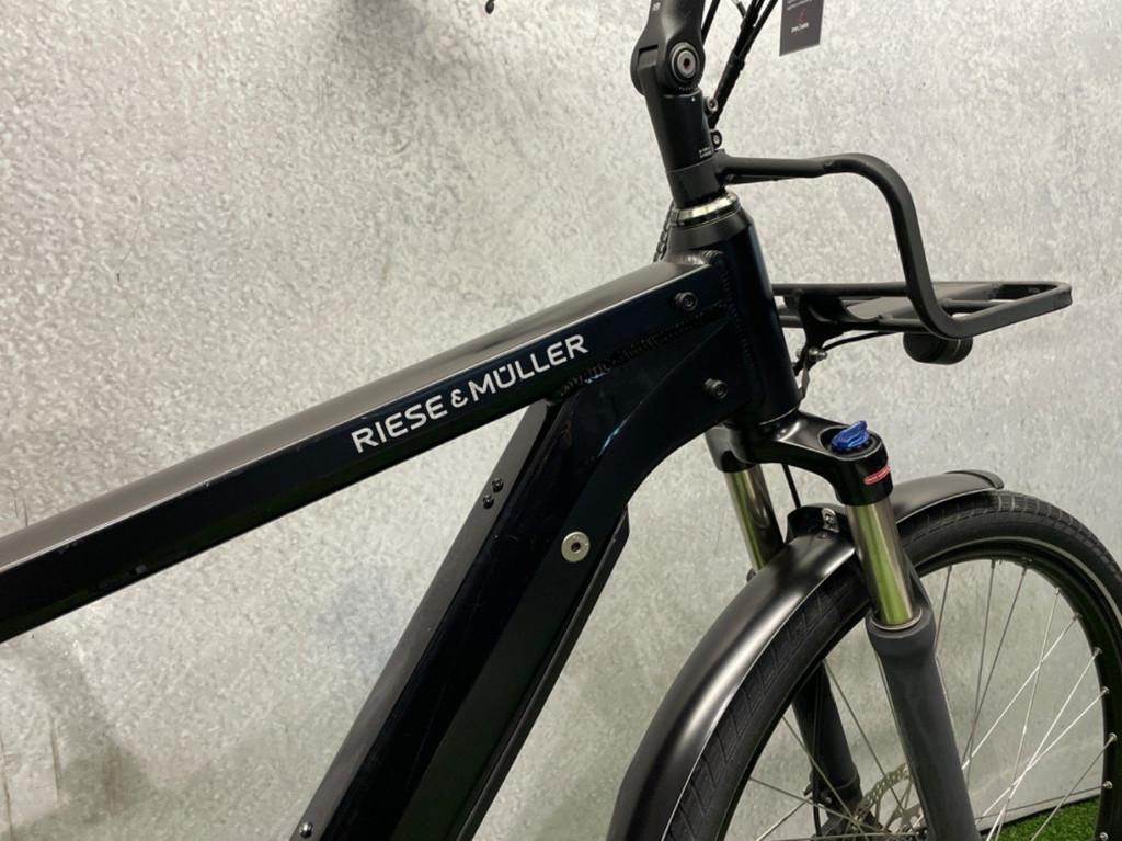 Riese & Müller New Charger 500Wh. Heren Zwart 54cm 2019, Fietsen en Brommers, Elektrische fietsen, Riese & Müller, Gebruikt, -