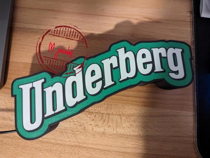 Unieke Underberg reclamebak met LED verlichting, nu €29,95, Verzamelen, Merken en Reclamevoorwerpen, Nieuw, Lichtbak of (neon) lamp