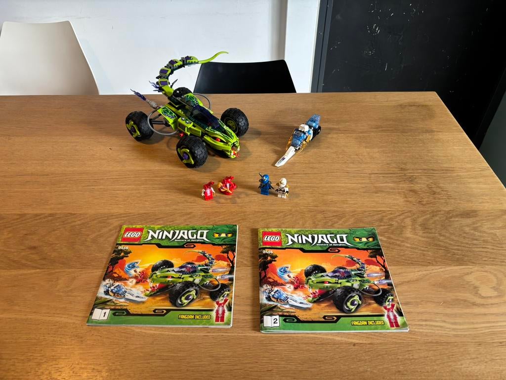 Lego Ninjago 9445 Fangpyre Truck Ambush met boekjes, Ophalen of Verzenden, Gebruikt, Complete set, Lego