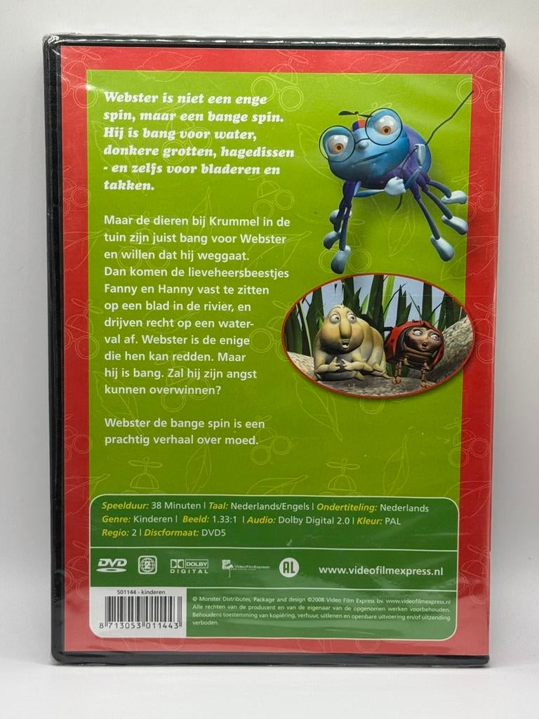 Webster de Bange Spin DVD - Max Lucado Kids NIEUW SEAL 001, Cd's en Dvd's, Alle leeftijden, Verzenden, Nieuw in verpakking, Europees