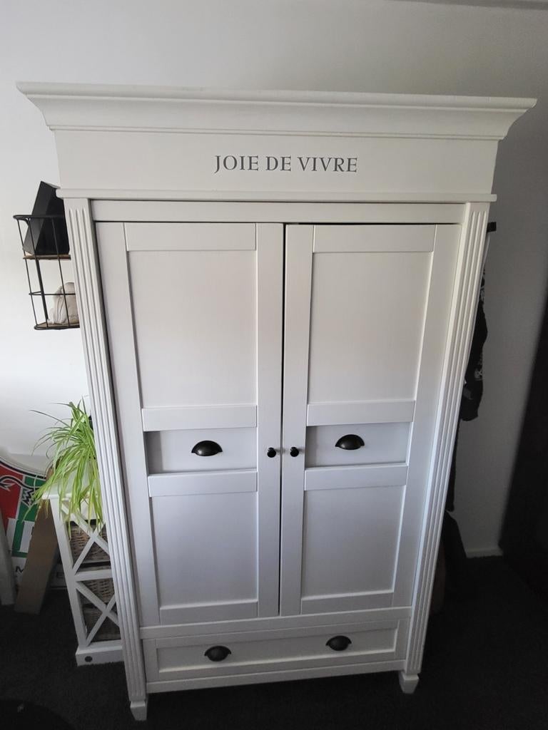 Mooie witte (kinder)landelijke kamer kast Joie de Vivre, Ophalen, 50 tot 100 cm, Zo goed als nieuw, Minder dan 100 cm