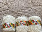 3 Bollen Off-White Breigaren, Ophalen of Verzenden, Nieuw, Breien of Haken, Wol of Garen