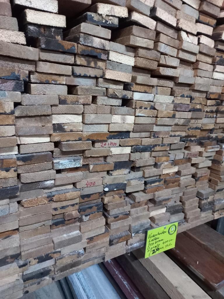 Vurenhouten raggels, Ophalen, Nieuw, 250 cm of meer, Planken