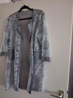Vestje, jasje, grijs, haakapplicaties, mt L, Ophalen of Verzenden, Nieuw, Grijs