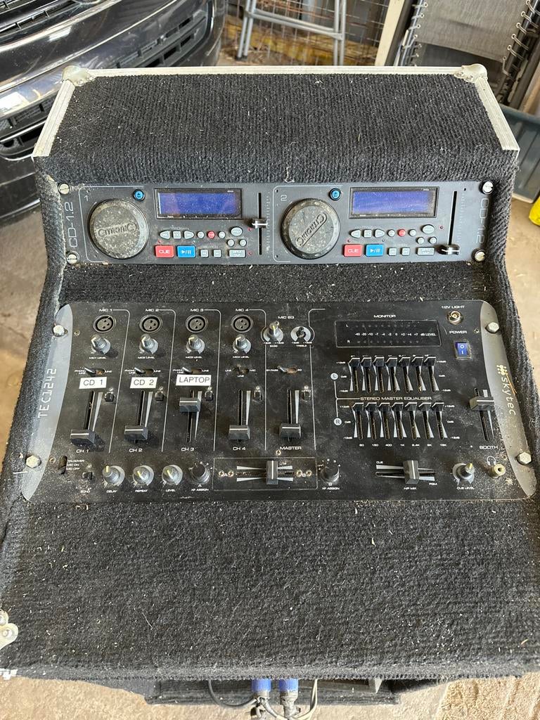 Complete DJ-set met Citronic, Skytec en SPL apparatuur, Muziek en Instrumenten, Dj-sets en Draaitafels, Ophalen, Gebruikt, Dj-set