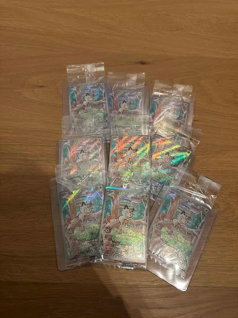 9x meowth promo sealed, Ophalen of Verzenden, Zo goed als nieuw