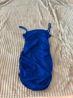Kobaltblauwe mini-jurk met spaghettibandjes, Blauw, Ophalen of Verzenden, Zo goed als nieuw, Maat 36 (S)