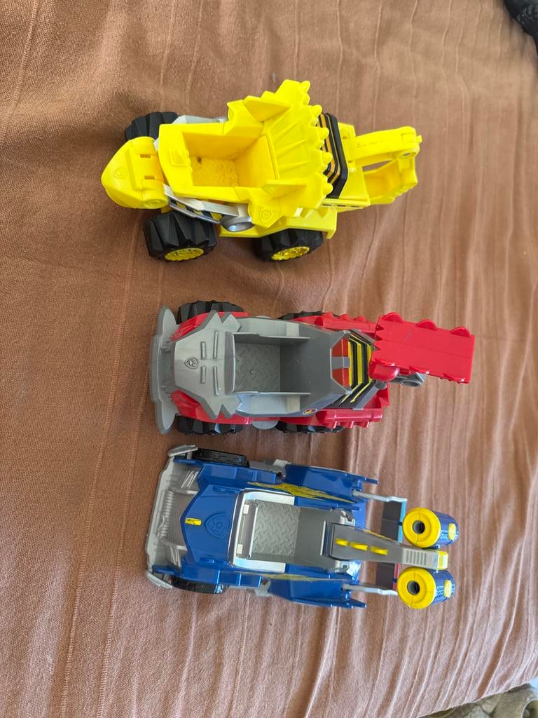 Paw Patrol speelgoedvoertuigen - 3 stuks, Kinderen en Baby's, Ophalen of Verzenden, Gebruikt, Jongen of Meisje