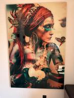 Jaime Ibarra “Woman with butterflies” 180 x 120, Antiek en Kunst, Kunst | Schilderijen | Abstract, Ophalen