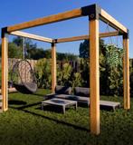 pergola douglas3x3 meter overkapping carpool bouwparketten, Ophalen, Nieuw, Tuinpaviljoen