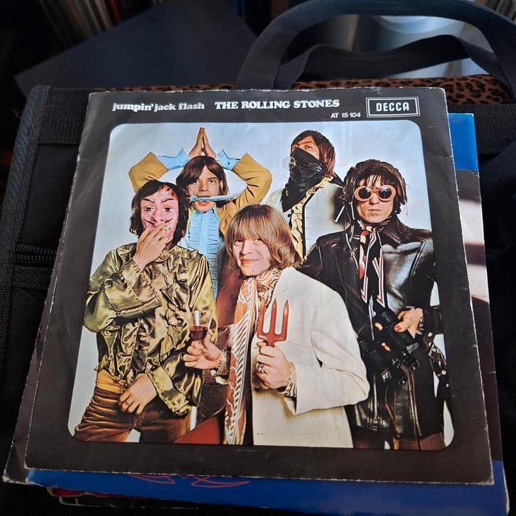 The rolling stones jumpin' jack flash, Cd's en Dvd's, Vinyl Singles, Gebruikt, Single, Rock en Metal, 7 inch, Ophalen of Verzenden
