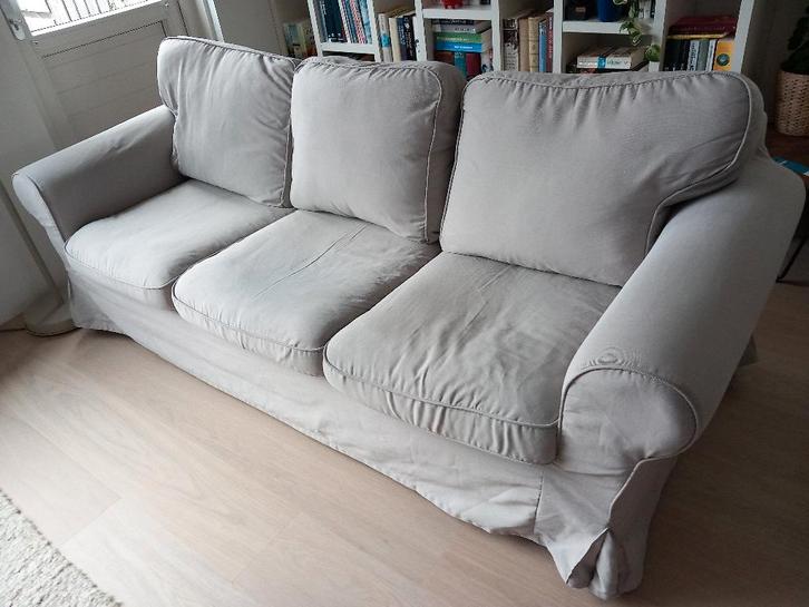 Ektorp 3 persoons bank, Huis en Inrichting, Banken | Bankstellen, Gebruikt, Rechte bank, Driepersoons, 200 tot 250 cm, 75 tot 100 cm
