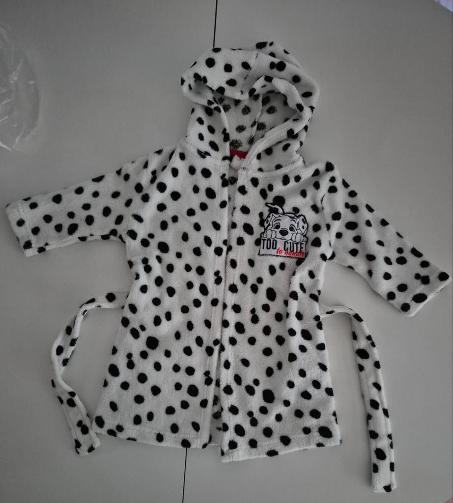 Zachte baby badjas met capuchon van Disney 101 Dalmatiërs, Kinderen en Baby's, Kinderkleding | Overige, Ophalen of Verzenden, Zo goed als nieuw