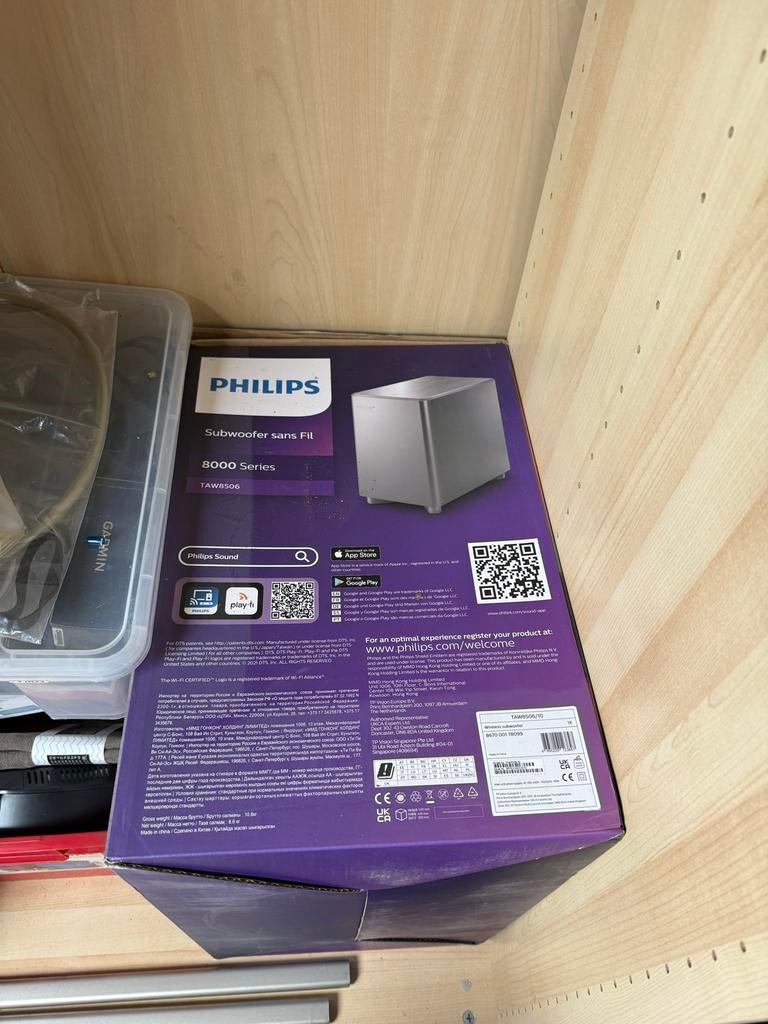 Philips TAW8506 Draadloze Subwoofer 8000 Serie, Audio, Tv en Foto, Luidsprekers, Philips, Subwoofer, Nieuw, Ophalen of Verzenden