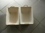 2 mandjes, Ophalen of Verzenden, Zo goed als nieuw, Rechthoekig, Riet