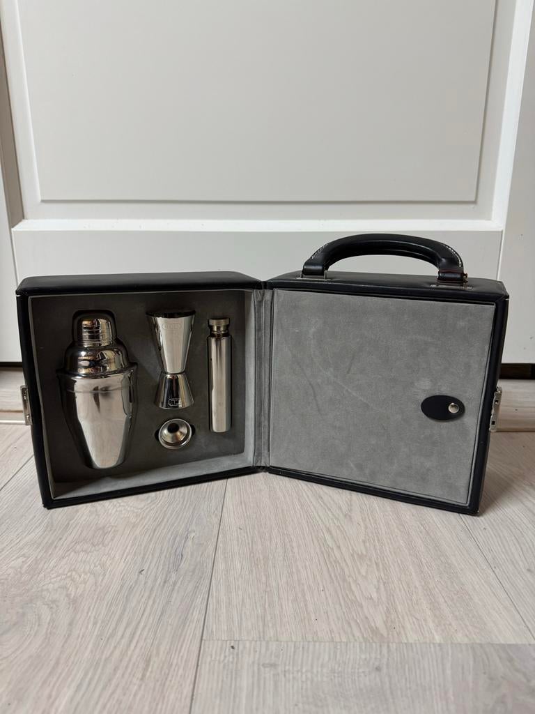 Ongebruikte cocktailset in luxe koffer, Overige typen, Nieuw, Ophalen of Verzenden, Zwart
