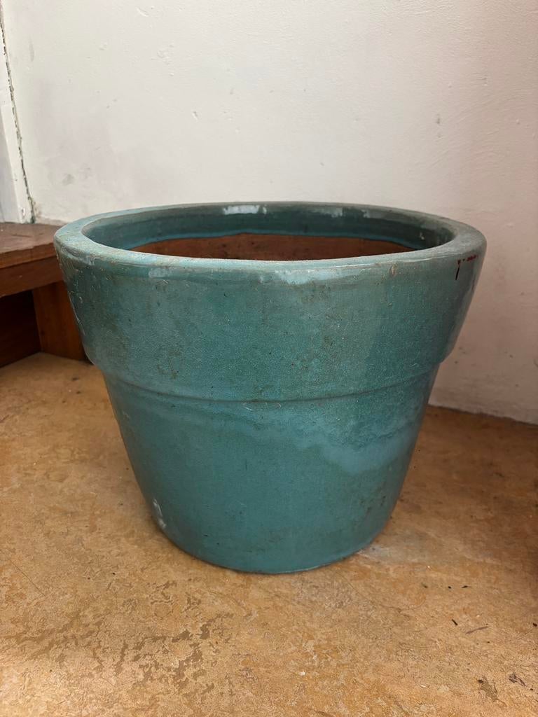 Grote Terracotta plantenpot, Tuin en Terras, Bloempotten, Ophalen, Rond, Zo goed als nieuw, Aardewerk