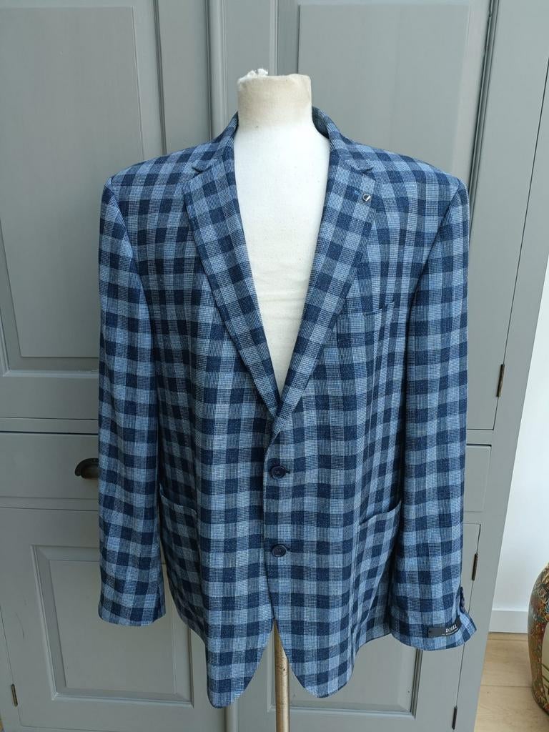 Digel ruit colbert, Kleding | Heren, Kostuums en Colberts, Blauw, Digel, Maat 56/58 (XL), Ophalen of Verzenden