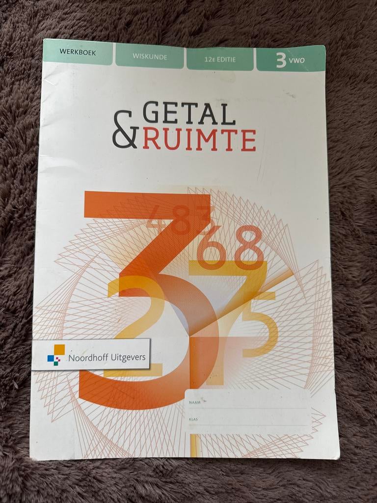 Getal & Ruimte Werkboek Wiskunde 3 VWO 12e Editie, Ophalen of Verzenden, Beta, Gelezen, Overige niveaus