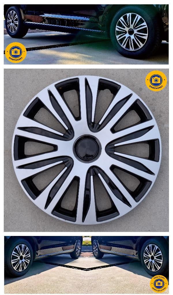 Stijlvolle Wieldoppen 14 inch | 1SET = 5stuks (4+1 reserve), Auto diversen, Wieldoppen, Ophalen of Verzenden, Nieuw