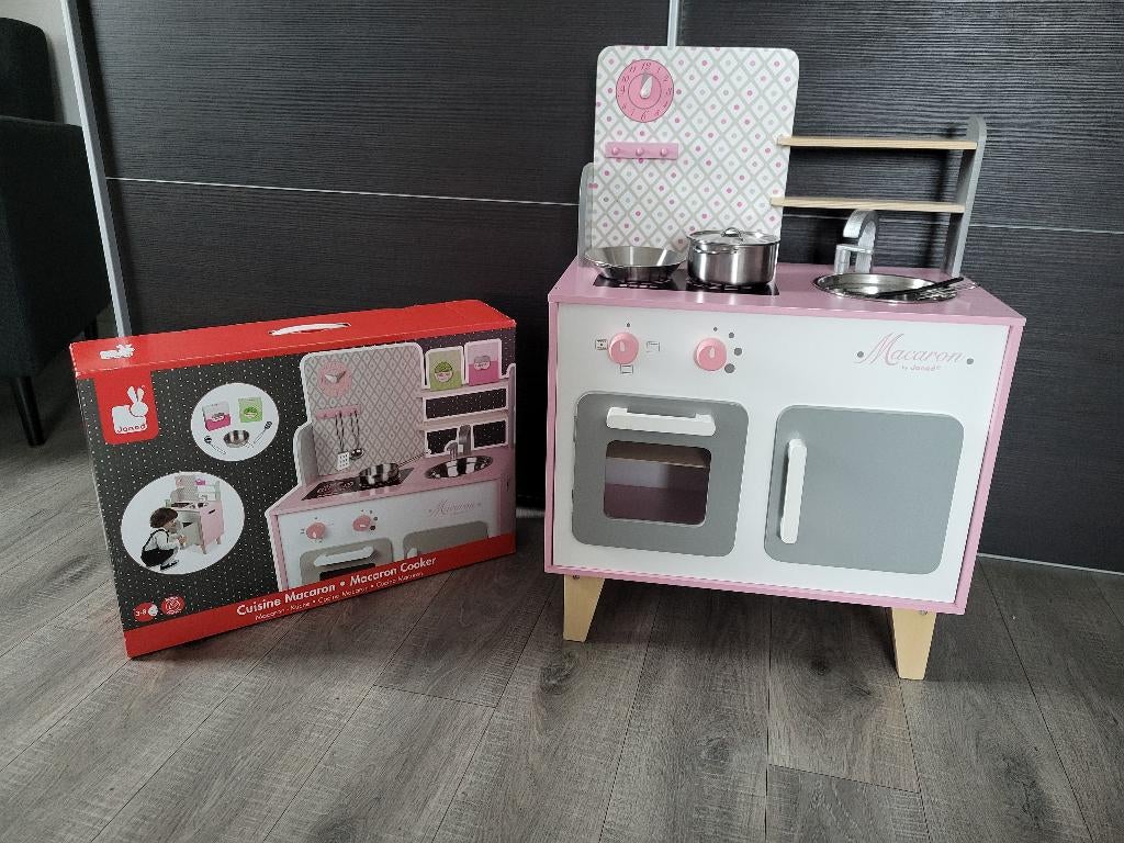 Kinderkeuken Janod Macaron (vanaf 3 jaar), Kinderen en Baby's, Speelgoed | Speelkeukens, Ophalen, Hout