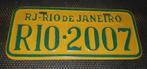 Braziliaans Souvenir-Kenteken: "RIO-2007" ️, Ophalen of Verzenden, Gebruikt, Auto's