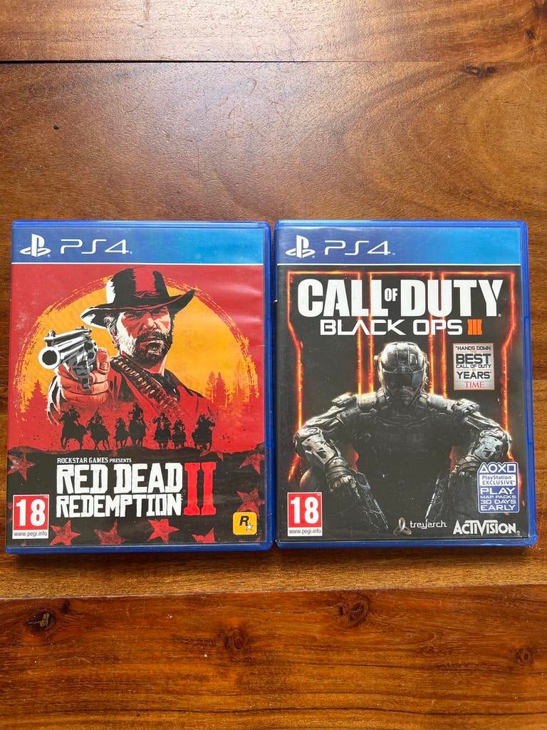 Red Dead Redemption 2 & Call of Duty: Black Ops 3 (PS4), Avontuur en Actie, Online, Gebruikt, Vanaf 18 jaar
