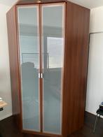 IKEA HOPEN hoekkast – donkerbruin – ruime kledingkast, Ophalen, Gebruikt, 100 tot 150 cm, 200 cm of meer