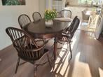 Eethoek met 6 originele Windsor stoelen, Ophalen