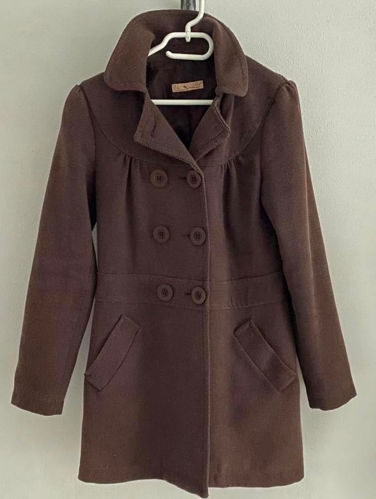 Gevoerde jas van TRF..mt:m, Kleding | Dames, Jassen | Winter, Gedragen, Maat 38/40 (M), Bruin, Ophalen of Verzenden