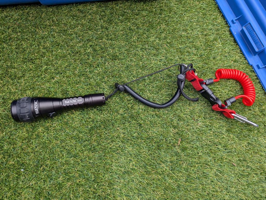 Seac R5 duiklamp, Watersport en Boten, Ophalen of Verzenden, Zo goed als nieuw, Duiklamp