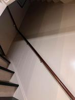 MASSIEF HARDHOUT HARDHOUTEN 3DELIGE TRAPLEUNING + BEUGELS, Ophalen, Zo goed als nieuw, Trap, 2 tot 4 meter