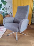 Hjort Knudsen fauteuil met draaivoet, Ophalen, Gebruikt, 75 tot 100 cm, Stof