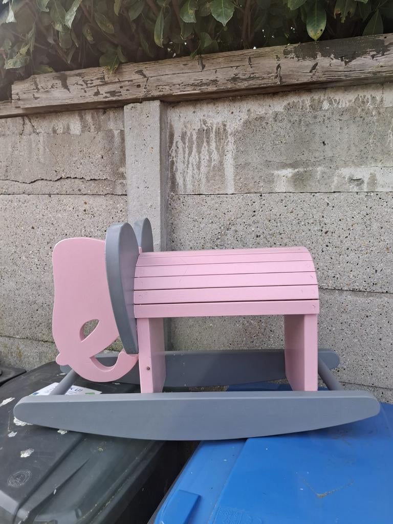 Houten hobbel olifant, Ophalen, Zo goed als nieuw, Overige typen