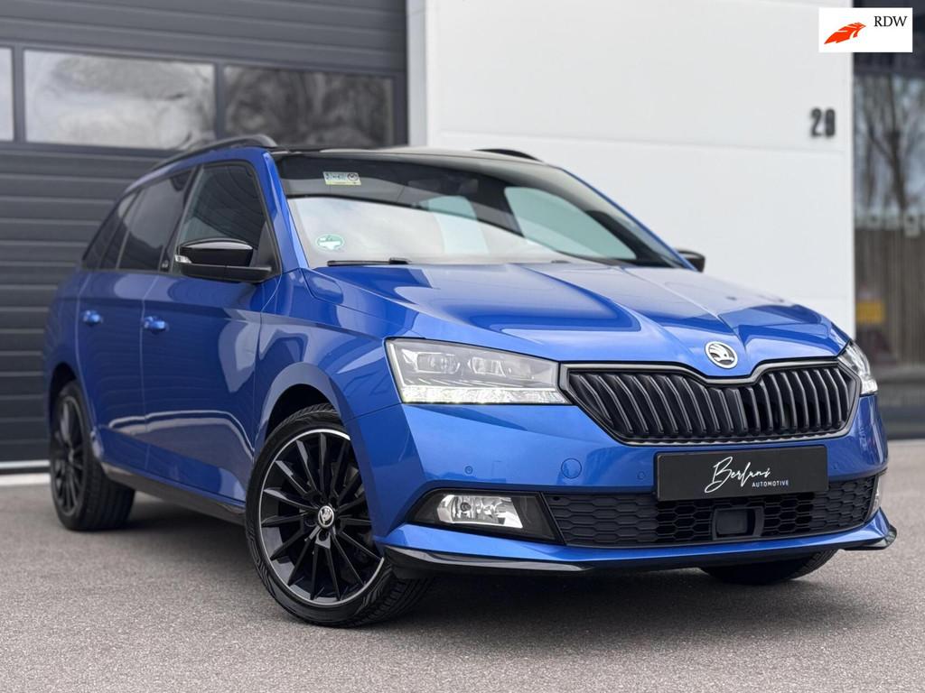 Skoda Fabia Combi 1.0 TSI Monte Carlo Vol! Dealer Onh|Panoda, Stof, Gebruikt, Blauw, 49 €/maand