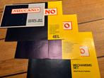4 Meccano Bouwbeschrijvingen: Gears, 4EL, Electronic, Mechan, Antiek en Kunst, Antiek | Speelgoed, Ophalen of Verzenden