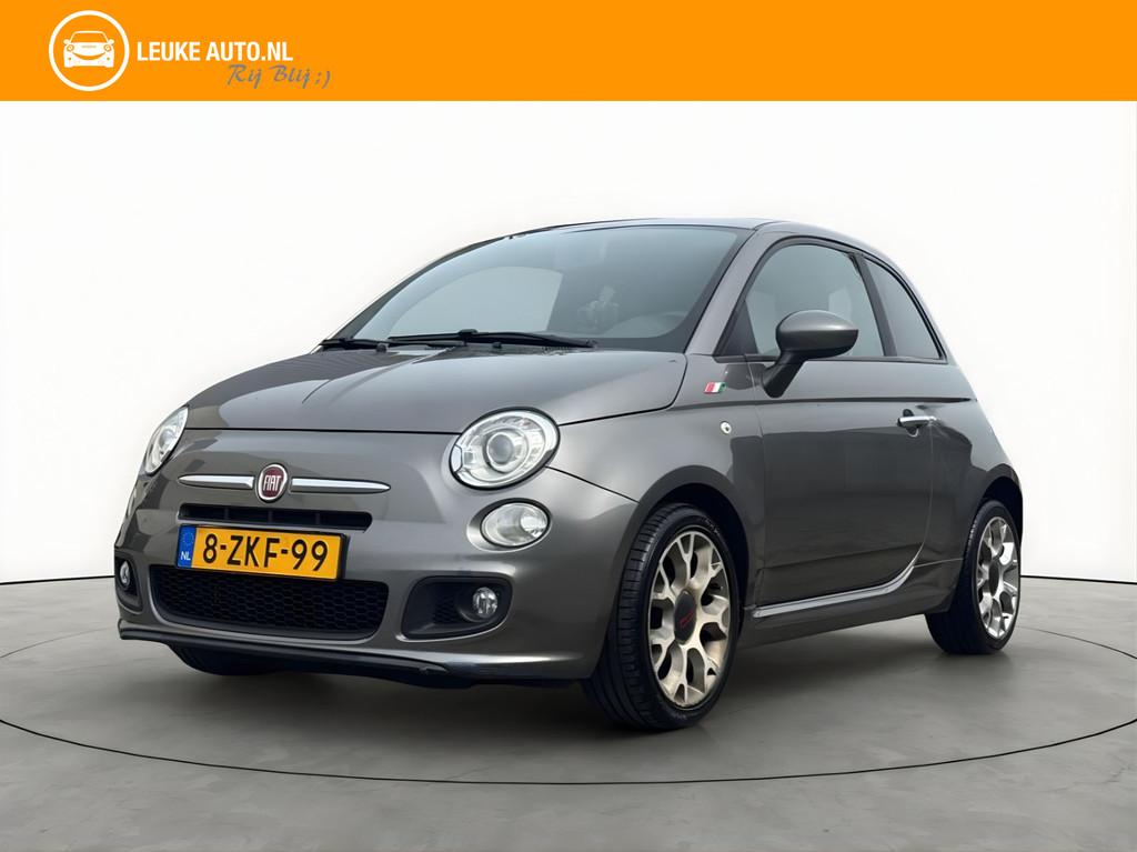 Fiat 500 0.9 Turbo 80PK 500S Leer Xenon Climate (bj 2014), Auto's, Fiat, Voorwielaandrijving, Gebruikt, Leder en Stof, 905 kg