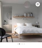 Ikea Neiden bedframe 140x200 grenen incl. lattenbodem, Gebruikt, Bruin, Tweepersoons, 200 cm