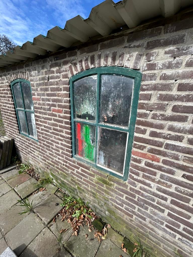 Antieke Oude Boerderij Ramen - Authentieke Uitstraling, Ophalen, Gevelraam of Ruit, Gebruikt, Minder dan 80 cm