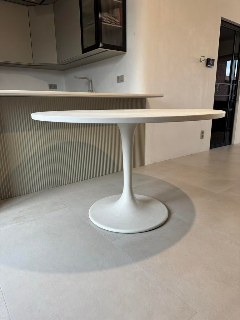 Mortex Eettafel Rond Ø120 light beige, Overige materialen, Rond, Nieuw, Ophalen of Verzenden