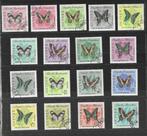 Guinee 183-199 insect vlinders jaar 1963 serie PF-GS-PL, Verzenden, Postfris, Dier of Natuur